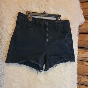 Black high waisted shorts